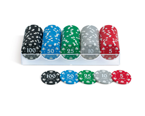 accessori di poker - 100 fiches abs cash juego standard b
