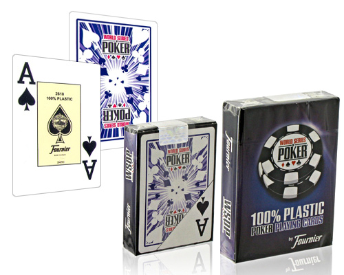 accessori di poker - carte fournier wsop poker playing cards dorso blu