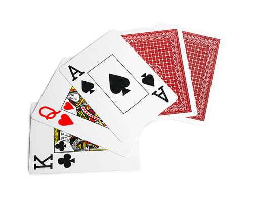 accessori di poker - carte poker red texas plastica