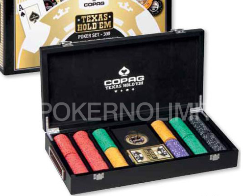 accessori di poker - copag pokerset in legno 300 chips luxury games