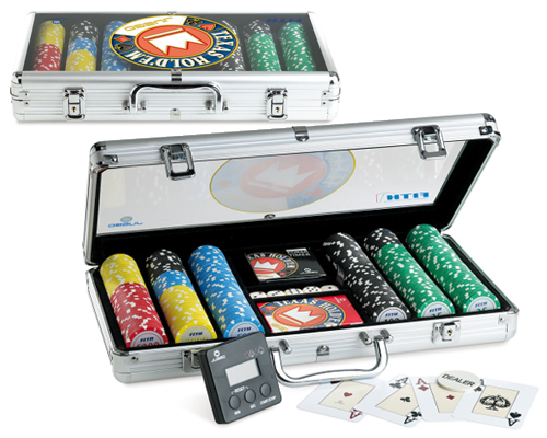 accessori di poker - juego set chips official fith 300 fiches texas hold em