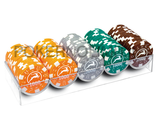 accessori di poker - modiano 100 fiches poker dice valori alti 14 gr