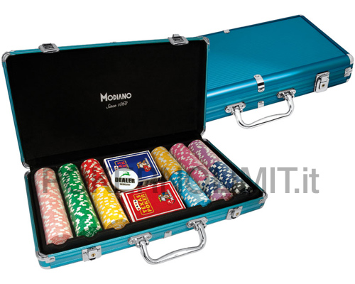 Set poker chips casino con dadi da gioco 300 pz e custodia in alluminio,  Set fiches dadi e carte da poker Nero - Costway