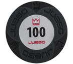 accessori per il poker - Juego - 100 Fiches Pro Embossed valore 100