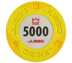 accessori per il poker - Juego - 100 Fiches Pro Embossed valore 5000
