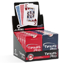 Display 12 mazzi - Carte Juego Texas Hold'Em Casin Pro Blu-Rosse