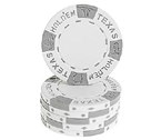 accessori per il poker - Fiches Texas Hold 'em Bianco - Blister 25 Chips Poker 11.5 gr.