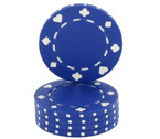 accessori per il poker - Fiches Suited Blu - Blister 25 Chips Poker 11.5 gr. 