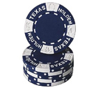 accessori per il poker - Fiches Texas Hold 'em Blu - Blister 25 Chips Poker 11.5 gr.