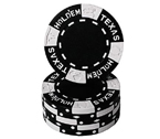 accessori per il poker - Fiches Texas Hold 'em Nero - Blister 25 Chips Poker 11.5 gr.
