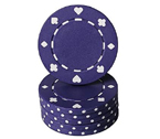 accessori per il poker - Fiches Suited Porpora - Blister 25 Chips Poker 11.5 gr.