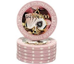 accessori per il poker - Fiches Poker Tournament Rosa 25000 - Blister 25 Chips Poker 11.5 gr.