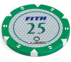 accessori per il poker - 100 Fiches Tournament 14 gr. Green 25 FITH