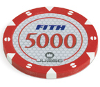accessori per il poker - 100 Fiches Tournament 14 gr. Red 5000 FITH
