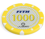 accessori per il poker - 100 Fiches Tournament 14 gr. Yellow 1000 FITH