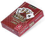 accessori per il poker - Carte Cartamundi Texas Hold'Em Casin quality (Rosso)