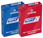 accessori per il poker - Carte Copag EPT Jumbo Index - 100% Plastica Dorso Rosso + Blu