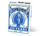 accessori per il poker - Carte Bicycle 125th Anniversario Blu
