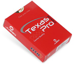 accessori per il poker - Carte Texas Hold'Em Casin Pro Astuccio Rosso