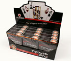 Display 12 mazzi - Carte poker Juego Texas Hold 'em Casin Pro