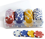 accessori per il poker - Juego - 100 fiches Dice + Tray 11,5 gr. "conf. B"