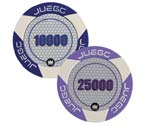 accessori per il poker - Juego - 100 Fiches Tournament  valori 10000/25000