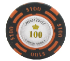 accessori per il poker - Monte Carlo - 25 Poker Fiches Clay 14 Gr. (Valore 100)