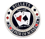 accessori per il poker - Card Guard Pair Of Aces - Silver