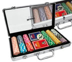 accessori per il poker - Set Fiches 300 Fiches Modiano 14gr - alluminio trasparente
